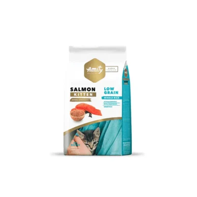 amitykittenlowgrainsalmon2kg Amity Kitten Low Grain Salmón - Nutrición de élite para gatitos 2kg
