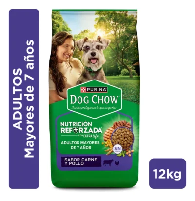 Dog Chow Senior Carne y Pollo 12kg
